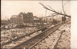 ! [80] Seltene Fotokarte 1916-17, 1. Weltkrieg, Allemagne Photo Miraumont Bahndamm, Eisenbahn, Chemin De Fer, Feldbahn - Guerre 1914-18