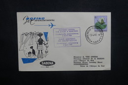 CONGO BELGE - Enveloppe 1er Vol Elisabethville / Johannesburg En 1960 ,affranchissement Plaisant - L 37025 - Covers & Documents