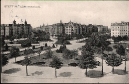 ! Alte Ansichtskarte Stettin, Kaiser Wilhelmplatz, 1909 - Pommern