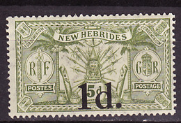 Nouvelles Hébrides - Neue Hebriden - New Hebrides 1920 Y&T N°64 - Michel N°58 * - 1ds5d Idole Indigène - En Anglais - Ongebruikt