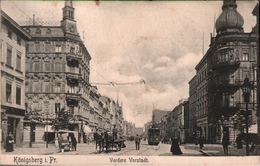 ! Alte Ansichtskarte Aus Königsberg, 1907, Vordere Vorstadt, Straßenbahn, Tramway, Ostpreußen - Ostpreussen