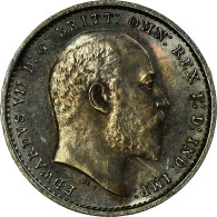 Monnaie, Grande-Bretagne, Edward VII, 2 Pence, 1905, SPL, Argent, KM:796 - E. 2 Pence