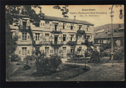 DE2526 - BADENWURTENBURG - BADEN BADEN - HOTEL RESTAURANT STADT STRASSBURG - Baden-Baden