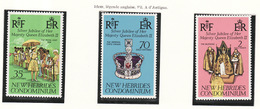 Nouvelles Hébrides - Neue Hebriden - New Hebrides 1977 Y&T N°447 à 449 - Michel N°441 à 443 *** - Reine - En Anglais - Unused Stamps