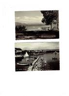 Lot 2 Cpm - Suisse - Versoix - Les Quais - Le Port Et Mont Blanc - 207/222 Sartori - Animation Pêcheur Bateau Banc - Versoix