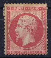 France Yv 24 Not Used SG (*) 1862  Some Paper On Backside - 1862 Napoléon III