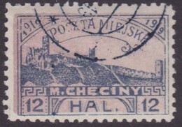 POLAND 1919 Checiny 12 HAL Used Perf - Varietà E Curiosità