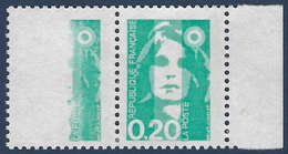 France Marianne De Briat N°2618 Effacement Partiel Tenant à Normal RR Signé Calves - Unused Stamps