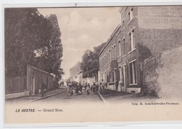 LA HESTRE-GRAND'RUE-IMP.H.DONCKERWOLKE-PECRIAUX-CARTE ENVOYEE-1906-VERS VILLERS-LE-SAMSON-VOYEZ LES 2 SCANS-TOP! ! ! - Manage