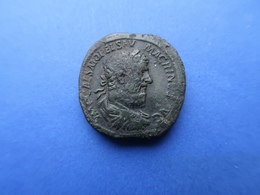 MACRINUS   (217 - 218) AD  -  AE SESTERTIUS  31,12 Gr.  -  ROME  218 AD - The Severans (193 AD To 235 AD)