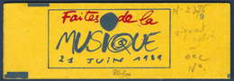 France Carnet Fete De La Musique Impression Totalement  à Sec N°2376-C8 A Rare & TTB Signé Calves - Unused Stamps