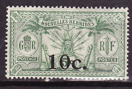 Nouvelles Hébrides - Neue Hebriden - New Hebrides 1924 Y&T N°73 - Michel N°70 * - 10cs5c Idole Indigène - En Français - Ongebruikt