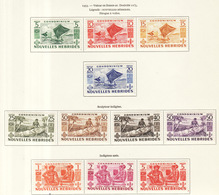 Nouvelles Hébrides - Neue Hebriden - New Hebrides 1953 Y&T N°144 à 154 - Michel N°152 à 162 * - Divers - En Français - Nuovi