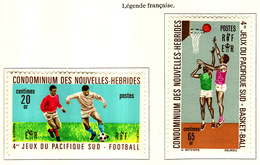 Nouvelles Hébrides - Neue Hebriden - New Hebrides 1971 Y&T N°308 à 309 - Michel N°307 à 308 * - Jeux - En Français - Unused Stamps