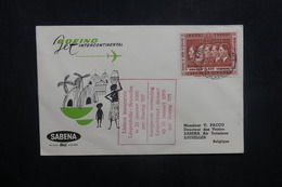 CONGO BELGE - Enveloppe 1er Vol  Leopoldville / Bruxelles En 1960 ,affranchissement Plaisant - L 37028 - Brieven En Documenten