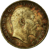 Monnaie, Grande-Bretagne, Edward VII, 3 Pence, 1902, SPL, Argent, KM:797.1 - F. 3 Pence