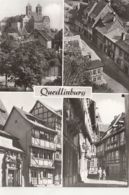 80906- QUEDLINBURG- CASTLE, OLD  TOWN PANORAMA, WOODFRAME HOUSES - Quedlinburg