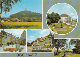 80916- OSCHATZ- PARTIAL VIEW, HILL, TOWER, SQUARE, FOUNTAIN, CHURCH - Oschatz