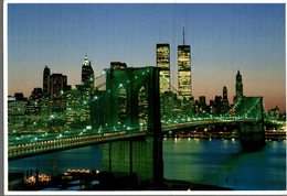 ETATS-UNIS  NEW-YORK  THE BROOKLYN BRIDGE A 100 YEAR OLD LINK BETWEEN BROOKLY AND MANHATTAN - Bridges & Tunnels