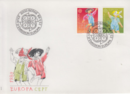 Enveloppe  FDC  1er  Jour   SUISSE   Paire    EUROPA    1989 - 1989