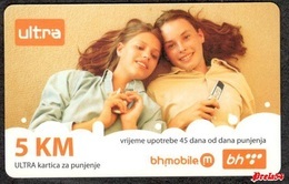 Bosnia Sarajevo - ULTRA PREPAID CARD (recharge) 5 KM Typ III - Bosnie