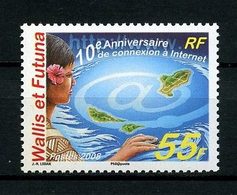 WALLIS 2008 N° 691 ** Neuf MNH Superbe Première Connexion Internet Femme Souris Arobase Carte îles - Ongebruikt