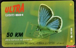 Bosnia Sarajevo - ULTRA PREPAID CARD (recharge) 50 KM Typ I PTT BIH - Bosnia