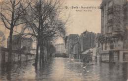 75 - PARIS - Inondations 1910 - AUTEUIL - Rue Gros - Paris Flood, 1910