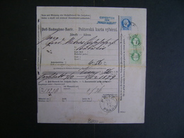 AUSTRIA - SHIPMENT TICKET SENT FROM PRAG (PRAHA) TO BUDWEIS IN 1879 IN THE STATE - Sonstige & Ohne Zuordnung