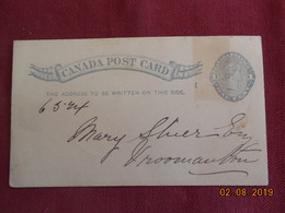 Entier Postal De 1890 Du Canada - 1860-1899 Règne De Victoria