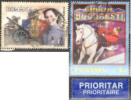 Romania 2017 Ecaterina Teodoroiu+Bucharest Circus Fu - Used Stamps