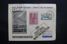 BELGIQUE - Enveloppe De Bruxelles Pour Le Royaume Uni En 1948 Par Avion, Affranchissement Plaisant - L 37173 - Storia Postale
