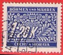 MiNr.10 O Deutschland Besetzungsausgaben II. Weltkrieg Böhmen Und Mähren Portomarken - Oblitérés