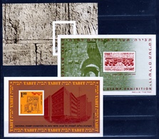 1968 1979 Israele Israel 3 FOGLIETTI (1968, 1970, 1979) MNH** 3 Souv. Sheets - Blocks & Kleinbögen