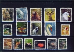IRELAND  - 2011+  Animal And Marine Life Definitives  Full Set Of 16 Used  (stock Scan) - Oblitérés
