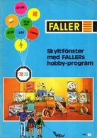 Catalogue FALLER 1972-73 Modellhus Auto Racing Hit Car Hit Train  - En Suédois - Unclassified