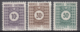 Nouvelle-Calédonie TX  39 à 41 ** - Postage Due