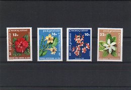 POLYNESIE FRANCAISE - N° 119 A 120 +128 A 129 NEUF INFIME CHARNIERE- FLEURS - Unused Stamps