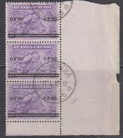 Ruanda-Urundi 1941 "Meulemans" 60c On 50c Strip Of 3 Used (43983A) Ca Usumbura - Gebruikt