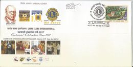 Special Cover, Melvin Jones, Founders Of Lions Club, India Post,Lionis Club International - Rotary, Lions Club
