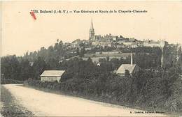 Dpts Div.-ref-AK824- Ille Et Vilaine - Bécherel - Vue Generale Et Route De La Chapelle Chaussée - Carte Bon Etat - - Bécherel