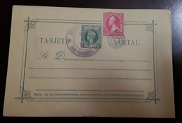O) 1901 PHILIPPINES. US POSSESSIONS, KING ALFONSO XIII, STAMP WASHINGTON 2c, MILITARY STATION, XF - Philippines