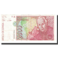 Billet, Espagne, 2000 Pesetas, KM:164, SPL - [ 4] 1975-… : Juan Carlos I