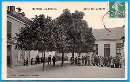 CPA 72 MAROLLES-Les-BRAULTS Sarthe - ECOLE Des GARCONS ° Edit Daniel Epic. Centrale - Marolles-les-Braults
