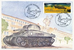 FRANCE - Carte Postale - Revue Navale - TOULON - 15/08/2014 - Commemorative Postmarks