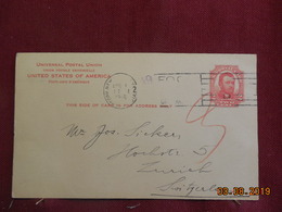 Entier Postal De 1918 à Destination De Zurich - 1901-20