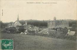 CPA 37 Indre Et Loire Beaumont-la-Ronce Vue Générale Et Le Chateau - Beaumont-la-Ronce