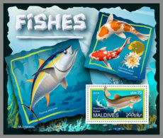 MALDIVES 2019 MNH Fishes Fische Poissons S/S - OFFICIAL ISSUE - DH1930 - Fische