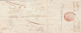 Belgique Belgium Spanish Netherlands France Porto Entire 1688 Ostende To Lille (s52) - 1621-1713 (Pays-Bas Espagnols)