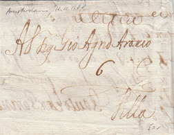 Netherlands France Spanish Netherlands Porto Entire 1688 Amsterdam To Aronio In Lille (s53) - ...-1852 Préphilatélie